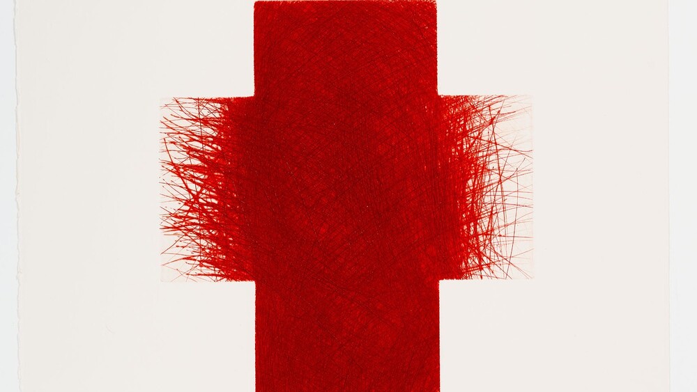 Dornenkreuz von Arnulf Rainer 1990/1991