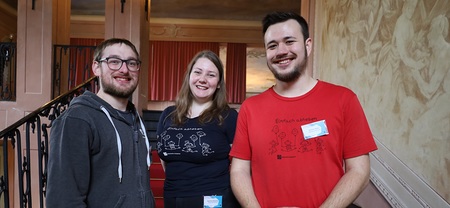 Wiedergewählt: David Hinterberger, Valentina Bergmair, Samuel Haijes (v.l.n.r)