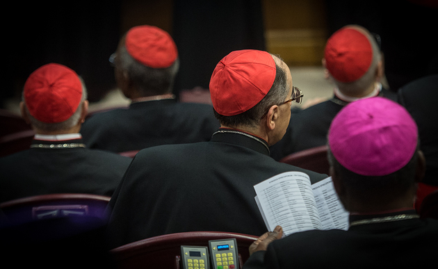 Kardinäle und Bischöfe bei der Familiensynode / Copyright: Mazur/catholicnews.org.uk