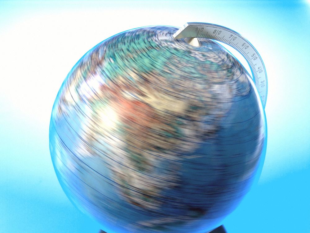 Rotierender Globus / bilderbox.com