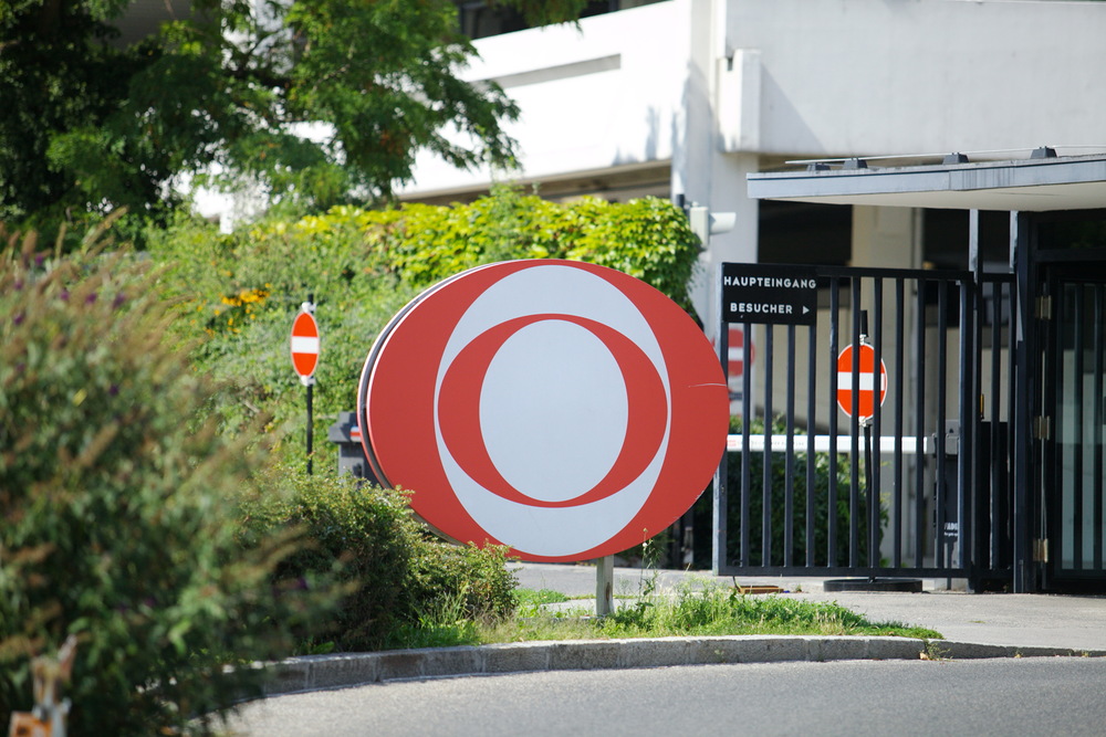 ORF-Zentrum / flickr.com / Gerhard W. Loub ORF-'Auge' am Küniglberg vor der Einfahrt zum ORF-Zentrum
