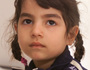 Antoneta, 4 Jahre alt, mit ihrer Familie aus dem Kosovo geflohen.Fl