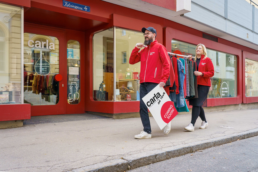 Caritas Kärnten 'carla on tour' / Johannes Leitner Kärnten: Caritas-'Second-Hand'-Laden bald auch auf vier Rädern