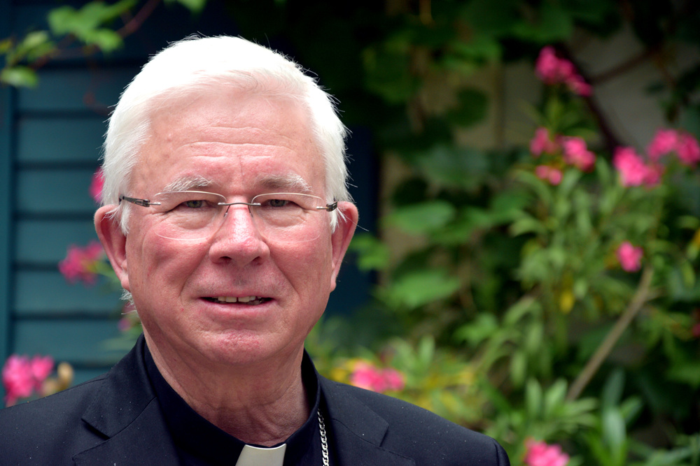 Aufgenommen am 19. Juni 2020 im Anschluss an den ersten öffentlichen Auftritt des Salzburger Erzbischofs als neuer Vorsitzender der Bischofskonferenz im Rahmen einer Pressekonferenz in Wien