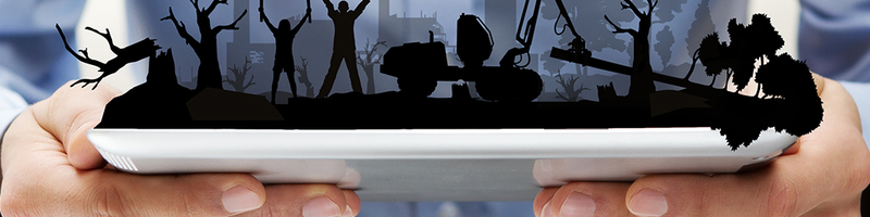 Schmutziges Tablet (Symbolfoto) / rangizzz Reading news at digital tablet; Shutterstock ID 89712088