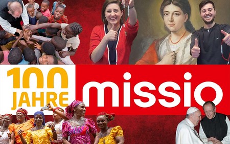 Collage zum Jubiläum '100 Jahre Missio'