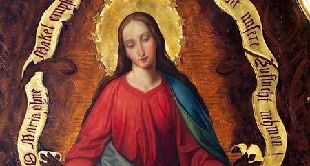 Maria als Unbefleckte Empfängnis, Darstellung auf einem Altarbild