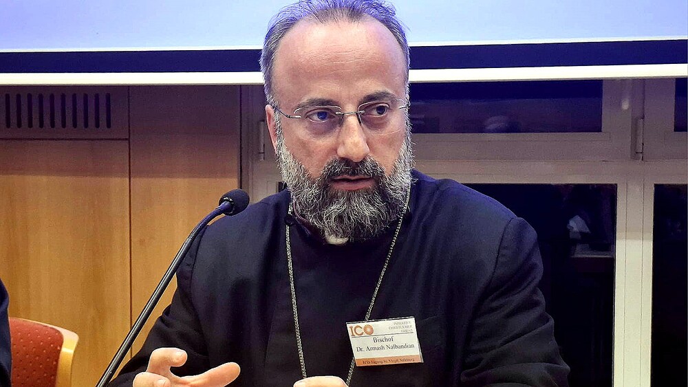 Bischof Armash Nalbandian / Kathpress / Georg Pulling Armenisch-apostolischer Bischof Armash Nalbandian bei ICO-Tagung in Salzburg