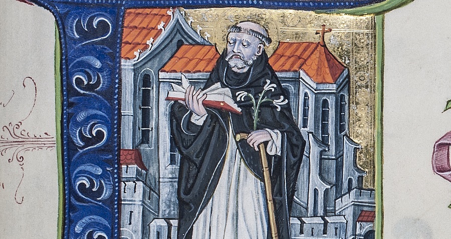 Initiale aus dem 'Heuner Missale' (1476) / Ordenskonferenz Initiale aus dem 'Heuner Missale' (1476)