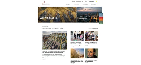 Website Erzdiözese Wien
