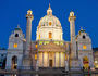 Karlskirche bei Nacht
