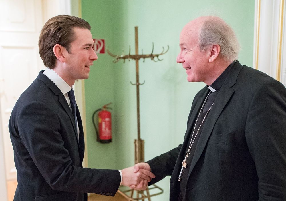 Bundeskanzler Sebastian Kurz bei Kardinal Christoph Schönborn