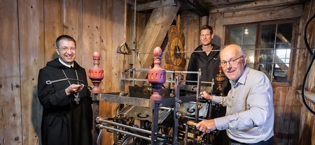 Übergabe Turmuhrwerk St. Peter 18.08.2021 Foto: Chris Hofer