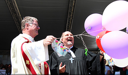 Bischof Scheuer und Superintendent Lehner verweisen auf notwendig gewesenen Mut, damit Doppelfest gestaltet werden konnte