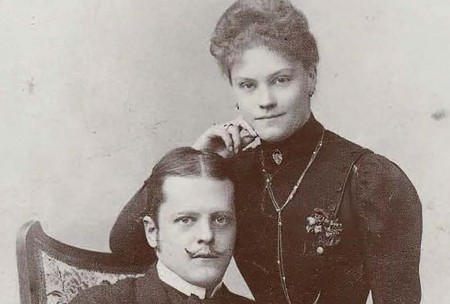 Dr. Ladislaus Batthyány-Strattmann, bekannt als 'Arzt der Armen', mit seiner Frau Gräfin Maria Theresia Coreth