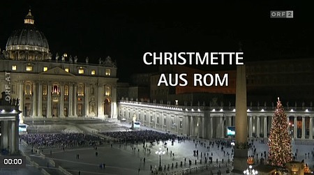 Christmette aus Rom 2016 / Screenshot ORF Christmette aus Rom 2016