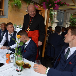 Der SK Rapid zum Besuch beim Papst