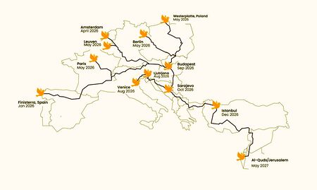 'Peace Walk' von Finisterre nach Jerusalem