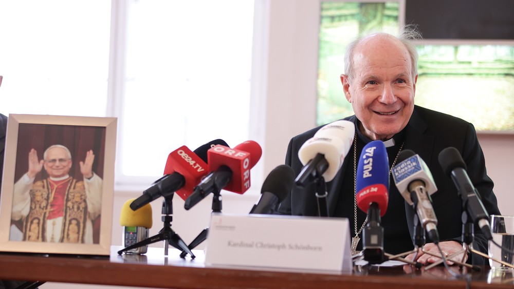 Pressegespräch zu neuem Papst Leo XIV. mit Kardinal Schönborn / Erzdiözese Wien/Schönlaub Schönborn: Papst kam früher schon gerne nach Österreich