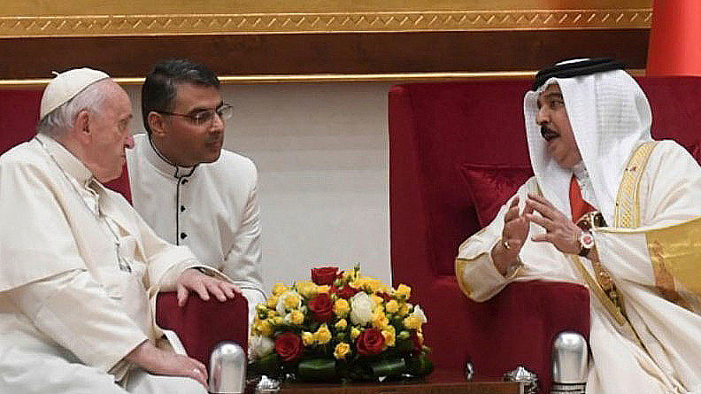 Papst Franziskus und König Hamad / Vatican Media