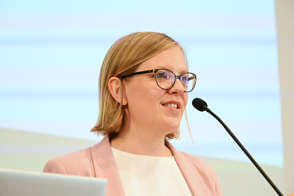 Prof. Franca Spies / Kathpress / Henning Klingen Theologin der Universität Salzburg beim Eröffnungsvortrag der Salzburger Hochschulwochen am 3. August 2026