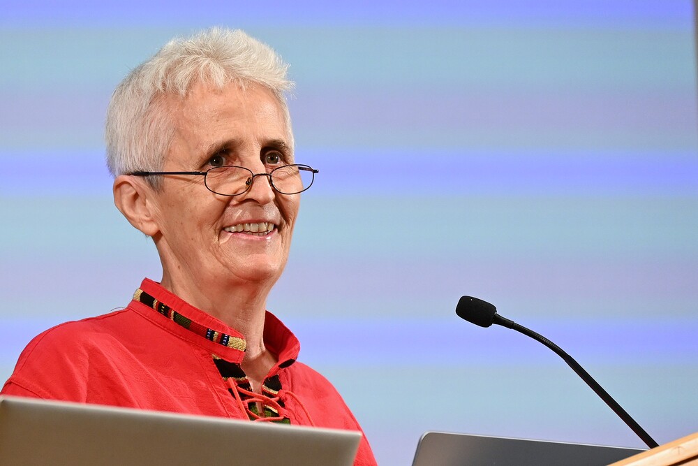 Prof. Martha Zechmeister / Kathpress / Henning Klingen Dankesworte bei der Verleihung des 'Theologischen Preises' der 'Salzburger Hochschulwochen' am 5. August 2026