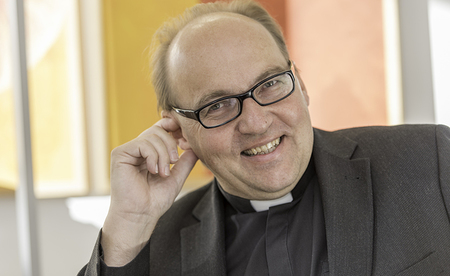 Bischof Hermann Glettler / Portraits / Interview Tiso mit Gilbert Rosenkranz  / Diözesanhaus, / 30.10.2017 / Diözese Innsbruck/Vanessa Weingartner-Rachlé