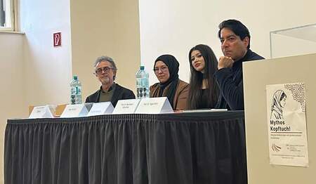 Panel beider Tagung 'Mythos Kopftuch' im Jänner 2026