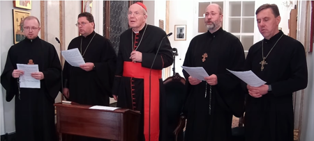 Gebet für den Frieden: Schönborn spricht Ukrainern Mut und Trost zu