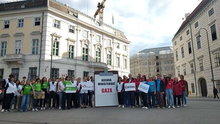 Hilfswerke fordern Behandlung von Gaza im Ministerrat