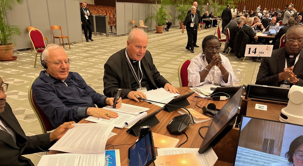 Kardinal Christoph Schönborn bei der Bischofssynode / Matthias Kopp