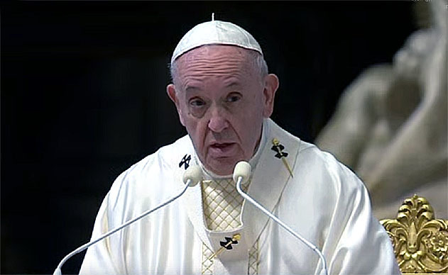 Papst Franziskus am Gründonnerstag 2020
