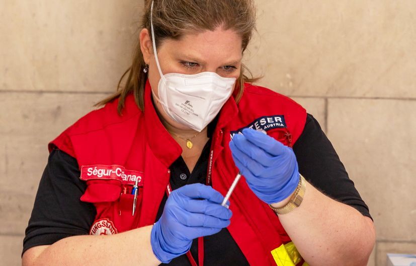 Corona-Impfaktion im Kapitelsaal der Erzdiözese Salzburg