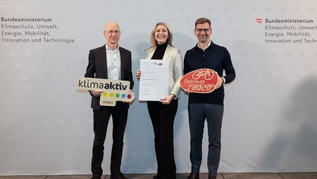 KU Linz von Aktion 'Österreich radelt' ausgezeichnet