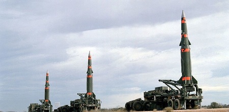 Startbereite Pershing-II-Raketen in Texas