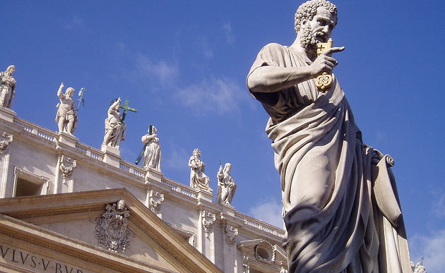 Petrus-Statue am Petersdom / Kathpress / Henning Klingen