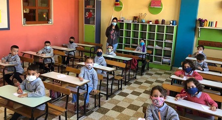 Schule für syrische Flüchtlingskinder im Libanon