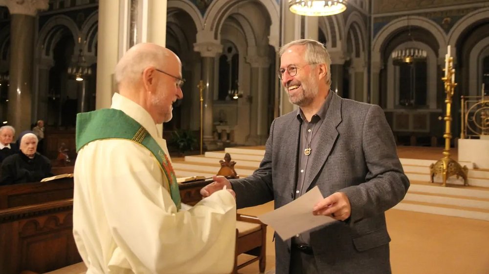 P. Franz Pilz SVD und P. Franz Helm / Steyler Missionare P. Franz Pilz SVD und P. Franz Helm