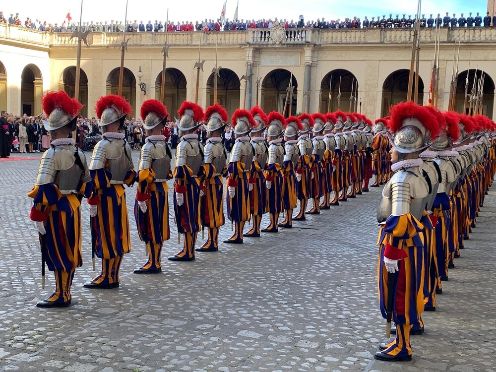 Vereidigung der Schweizergarde im Vatikan / kathpress / Wuthe Vereidigung der Schweizergarde im Vatikan