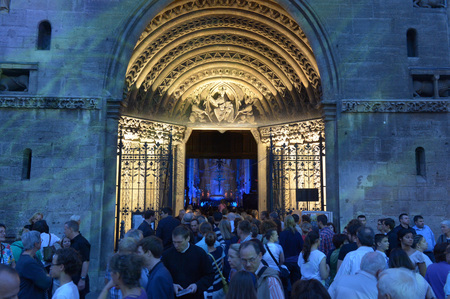 Portal des Stephansdoms / Riesentor, Lange Nacht der Kirchen; gro