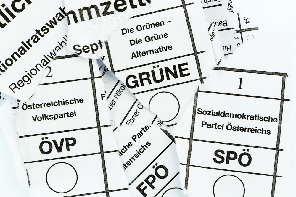 Stimmzettel für Wahlen