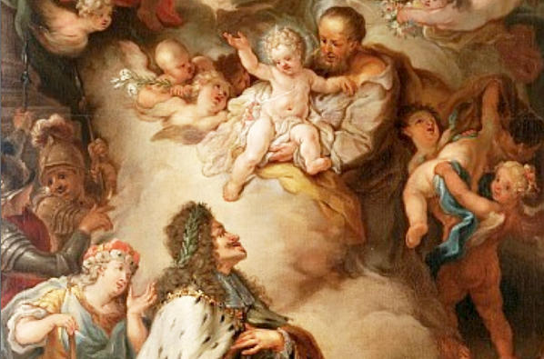 Leopold I. übergibt die Erblanden dem Schutz des Hl. Josef