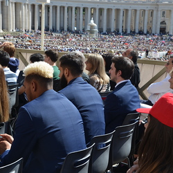 Der SK Rapid zum Besuch beim Papst