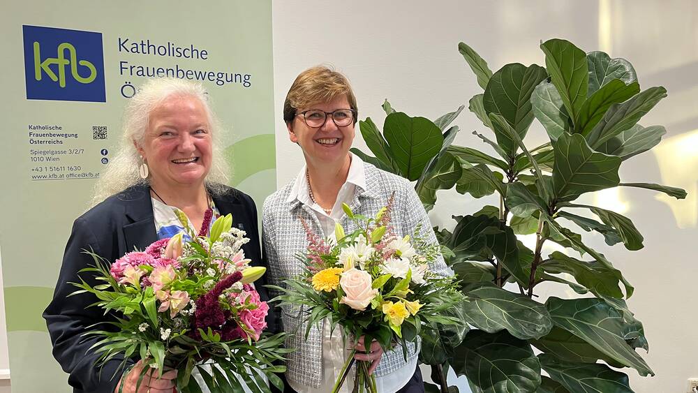 Foto 1: v.l.n.r. Gertraud Ladner, Lucia Greiner (c)kfboe