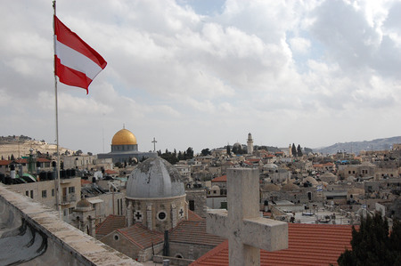 Altstadt von Jerusalem vom Dach des Österreichischen Hospizes aus