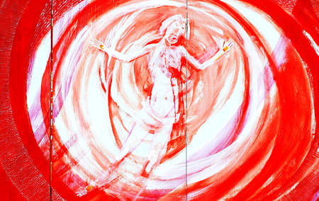 Auferstehung. Detail Fl?gelaltar / Bildschrein 'Erl?sungswerk Jesu Christi' von Helmut Michael Berger   ? Franz Josef Rupprecht; A-7123 M?nchhof; Bank: Raiffeisenbank M?nchhof (BLZ: 33054), Konto.-Nr.: 17.608 