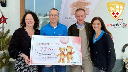 Bruderschaft St. Christoph unterstützt mit 25.000 Euro 'Herzkinder'