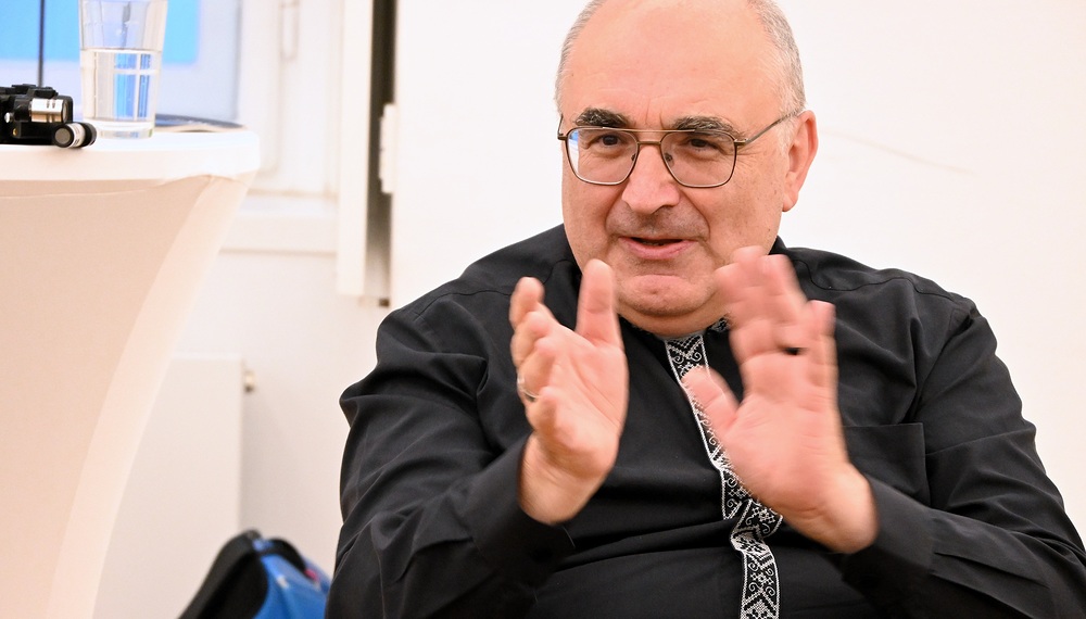 Bischof Wilhelm Krautwaschl / Kathpress / Henning Klingen Der österreichische 'Medienbischof' beim Jour Fixe des Verbandes der Katholischen Publizistinnen und Publizisten am 10. September 2025 in Wien