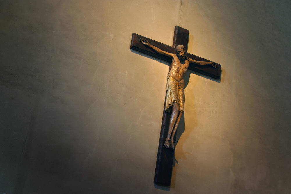 Jesus am Kreuz  [ (c) www.BilderBox.com,Erwin Wodicka,Siedlerzeile 3,A4062 Thening,Tel.+43 676 5103 678. Verwendung nur gegen HONORAR, BELEG, URHEBERVERMERK und den AGBs auf bilderbox.com ] in an am um im einer beim and einem mit / Kreuzigung Religio