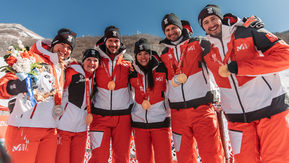 Österreichische Olympia-Sportler bei den Winterspielen 2022 in Peking / OEOC / Michael Meindl (via facebook.com/OlympicTeamAustria) Österreichische Olympia-Sportler bei den Winterspielen 2022 in Peking